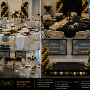 Basic Decor Package -up to 50 people